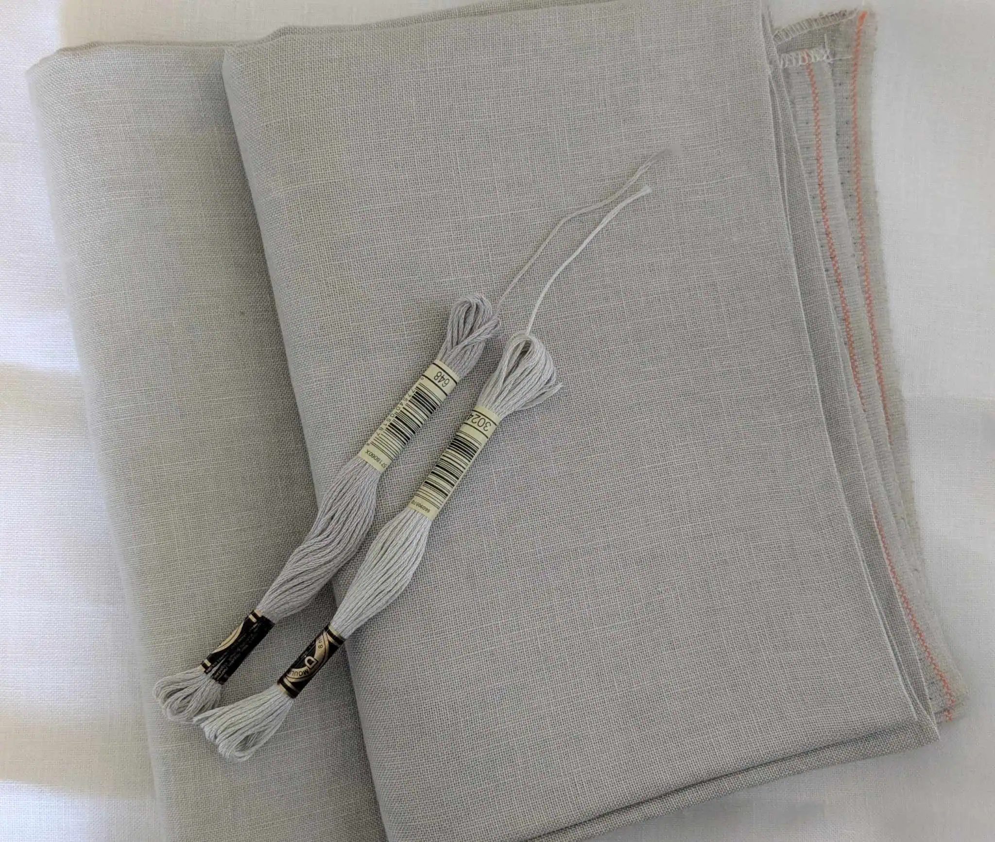 Tabbycat Hand-dyed Linen - Shaker Grey - Image 2